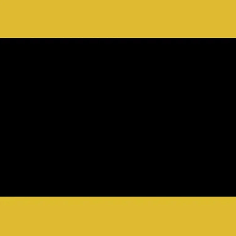 1/2" x 48" x 48" Matte Yellow/Black/Yellow King ColorCore® Engravable HDPE Sheet