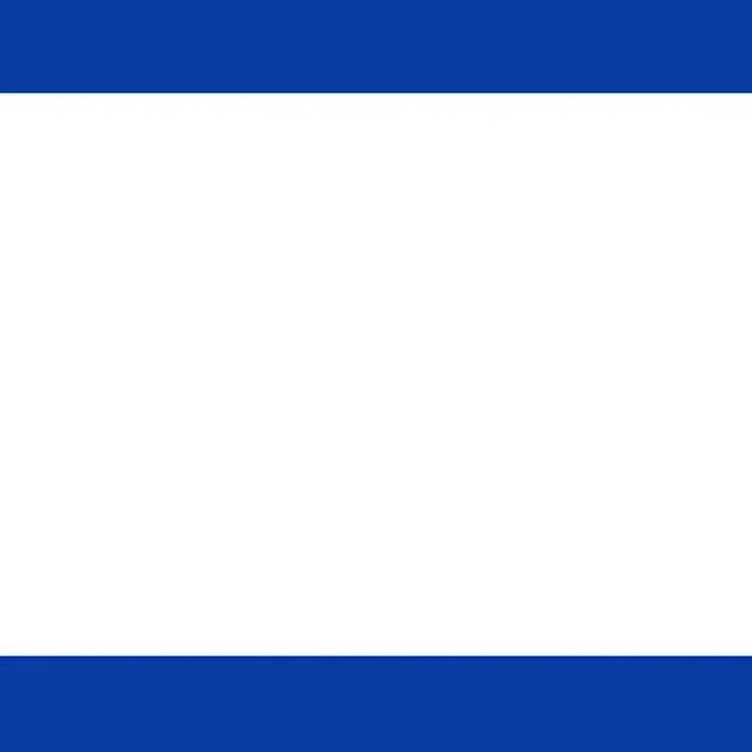1/2" x 48" x 48" Matte Blue/White/Blue King ColorCore® Engravable HDPE Sheet