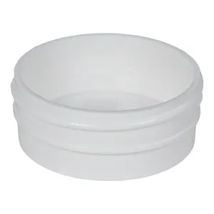 1/2 oz. White Polypropylene Straight-Sided Round Jar with 53/400 Neck (Cap Sold Separately)