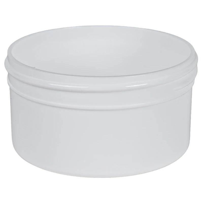 4 oz. White Polypropylene Straight-Sided Round Jar with 83/400 Neck (Cap Sold Separately)
