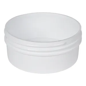 4 oz. White Polypropylene Straight-Sided Round Jar with 89/400 Neck (Cap Sold Separately)