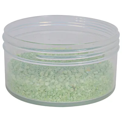 8 oz. Clarified Polypropylene Straight-Sided Round Jar with 100/400 Neck (Cap Sold Separately)