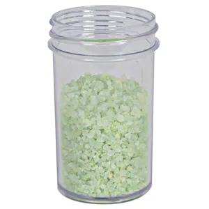 2 oz. Clear Polystyrene Straight-Sided Round Jar with 48/400 Neck (Cap Sold Separately)