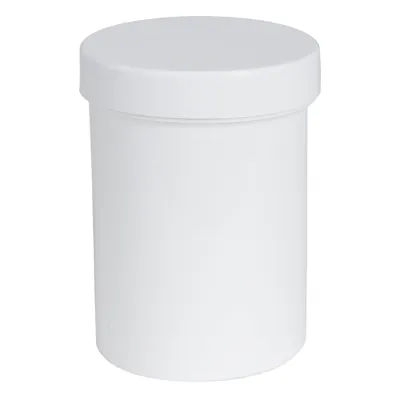 6 oz. White Polypropylene Round Straight-Sided Jar with 63/400 White Smooth Unlined Cap