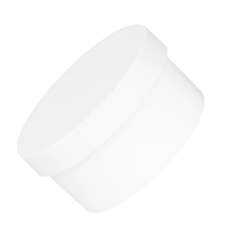 8 oz. White Polypropylene Wide Mouth Round Straight-Sided Jar with 100/400 White Smooth Unlined Cap