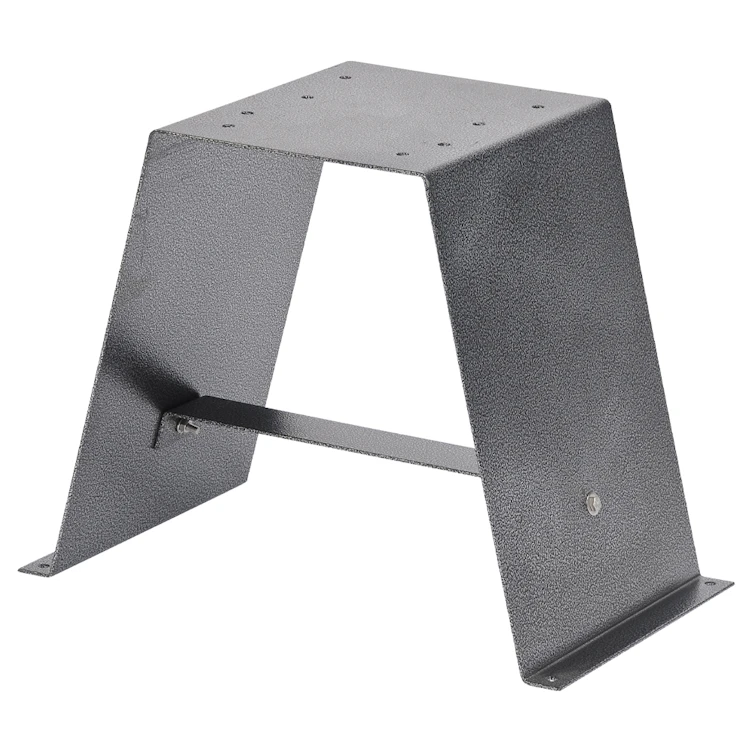 Black Enamel-Coated Steel Support Stand for Plastec 25 TEFC (1 Phase) Series Exhaust Fan Blowers