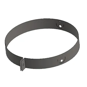 Stainless Steel Guywire Band Kit for 125mm OD x 5' Hgt. Polypropylene Weather Stack