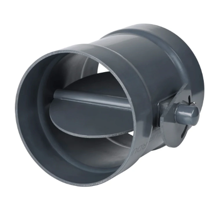 Adjustable PVC Butterfly Backdraft Dampers for Corrosive Air Systems