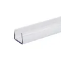 3/8" Nom. ID x 0.35" Leg x 0.05" Wall Clear Polycarbonate U Channel - 6' Length