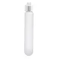 15mL Round Bottom Natural Polypropylene High-Speed Centrifuge Tube with White Screw Cap & Grip Tab - Package of 12