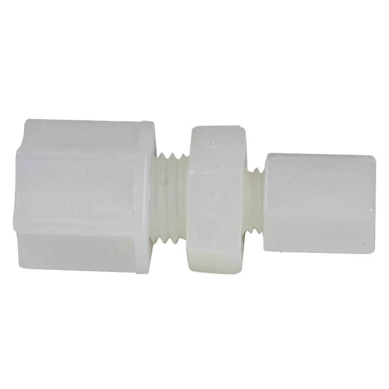 1/4" OD Tube x 1/8" OD Tube Jaco Nylon Reducing Union Tube Fitting