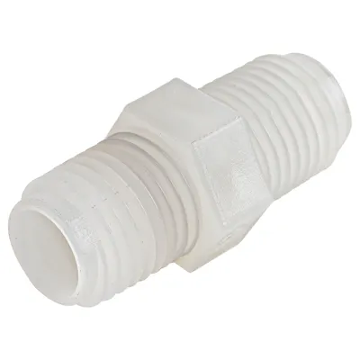 1/4" MNPT x 1/4" MNPT Jaco Natural PVDF Check Valve with Viton™ O-Ring