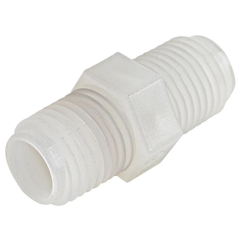 1/4" MNPT x 1/4" MNPT Jaco Natural PVDF Check Valve with Viton™ O-Ring