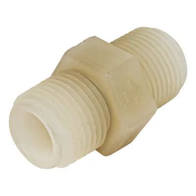 3/8" MNPT x 3/8" MNPT Jaco Natural PVDF Check Valve with Viton™ O-Ring