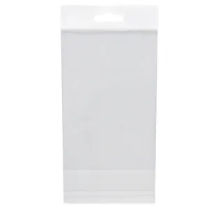 High Clarity Polypropylene Lip & Tape Header Bags with Hang Hole