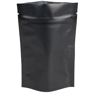 4" W x 6" L + 2" BG x 5 mil Thick Black Stand-Up Barrier Zipper Pouch - Case of 1000