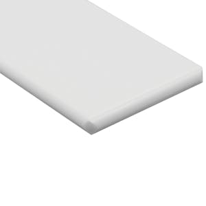 1/4" x 24" x 24" White King StarBoard® ST HDPE Sheet