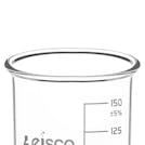 1000mL Tall Form Clear Borosilicate Glass Berzelius Beaker without Spout - Case of 6