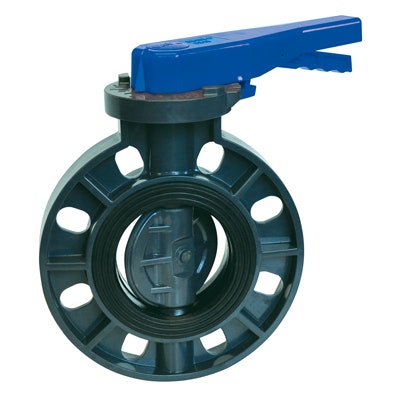 8" PVC Economy Butterfly Valve with EPDM Seal & O-rings