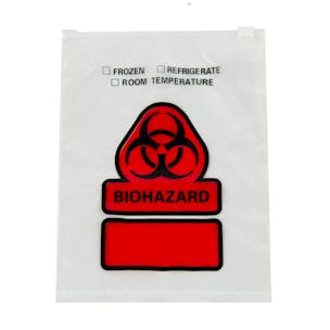 Zip Top Slider Biohazard Bag