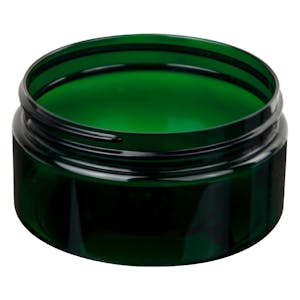 Dark Green PET Straight-Sided Jars