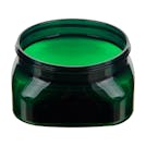 4 oz. Dark Green PET Firenze Square Jar with 70/400 Neck (Cap Sold Separately)
