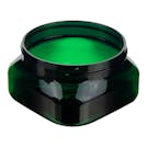 4 oz. Dark Green PET Firenze Square Jar with 70/400 Neck (Cap Sold Separately)