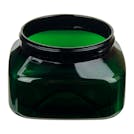 8 oz. Dark Green PET Firenze Square Jar with 70/400 Neck (Cap Sold Separately)
