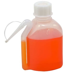 Kartell® Oblong Wash Bottles with Spouts & Tip Caps