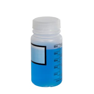 Azlon® Polypropylene Graduated Label Bottles with Caps