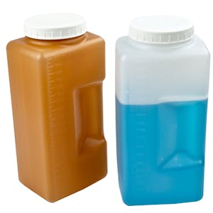 Kartell® Square Graduated Bottles with Caps