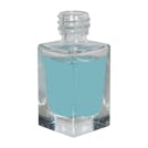 15mL Clear Tall Rectangular Glass Bottle with 18/415 Neck - Case of 360 (Cap Sold Separately)