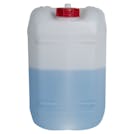 5 Gallon Natural HDPE Tight Head Container with 60mm Red Vented Cap