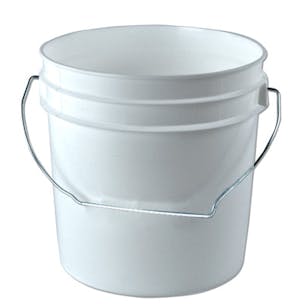 White 1 Gallon Bucket & Lid