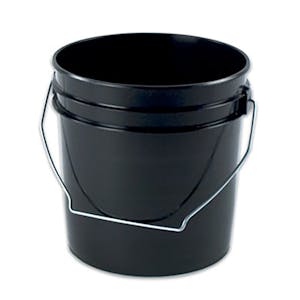 Black 1 Gallon Bucket & Lid