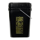 4-1/4 Gallon Black HDPE Square Bucket (Lid Sold Separately)