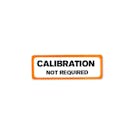 "Calibration Not Required" Rectangular Water-Resistant Polypropylene Label - 3" x 1"