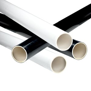 Black & White PVC Furniture Pipe