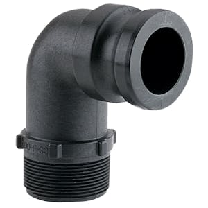 Cam Lever 90° Male Threaded Adapter