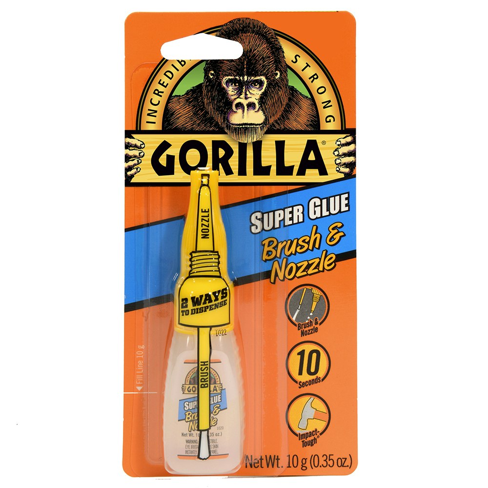 Gorilla® Super Glue with Brush & Nozzle