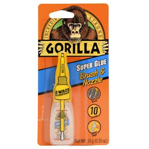 Gorilla® Super Glue with Brush & Nozzle
