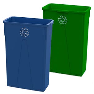 Recycling Slim 23 Gallon Containers & Lids