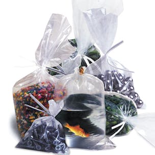 Tuf-R® Polyethylene Flat Plastic Bags, 8" x 8" to 10" x 30"