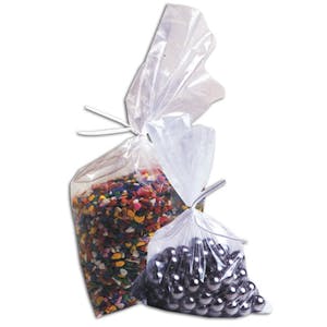 Tuf-R® Polyethylene Flat Plastic Bags, 11" x 12" to 14" x 36"