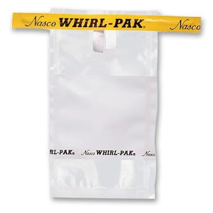 2.5" x 5" x 2.25 mil 1 oz. Whirl-Pak Sampling Bags with Write-On Blocks