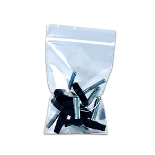 Food Grade LDPE Plastic Zip Lock Bag Reclosable Double Zipper Bag