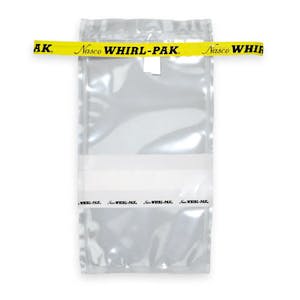 3-3/4" x 7" x 2.5 mil 7 oz. Whirl-Pak Sampling Bags with Write-On Blocks
