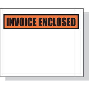 4.5" x 5.5" Invoice Enclosed Envelope