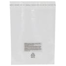 14" x 20" + 1.5" Lip x 1.5 mil Resealable Lip & Tape LDPE Bags with Suffocation Warning