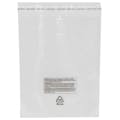 9" x 12" + 1.5" Lip x 1.5 mil Resealable Lip & Tape LDPE Bags with Suffocation Warning - Vented